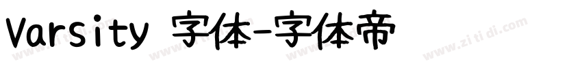 Varsity 字体字体转换